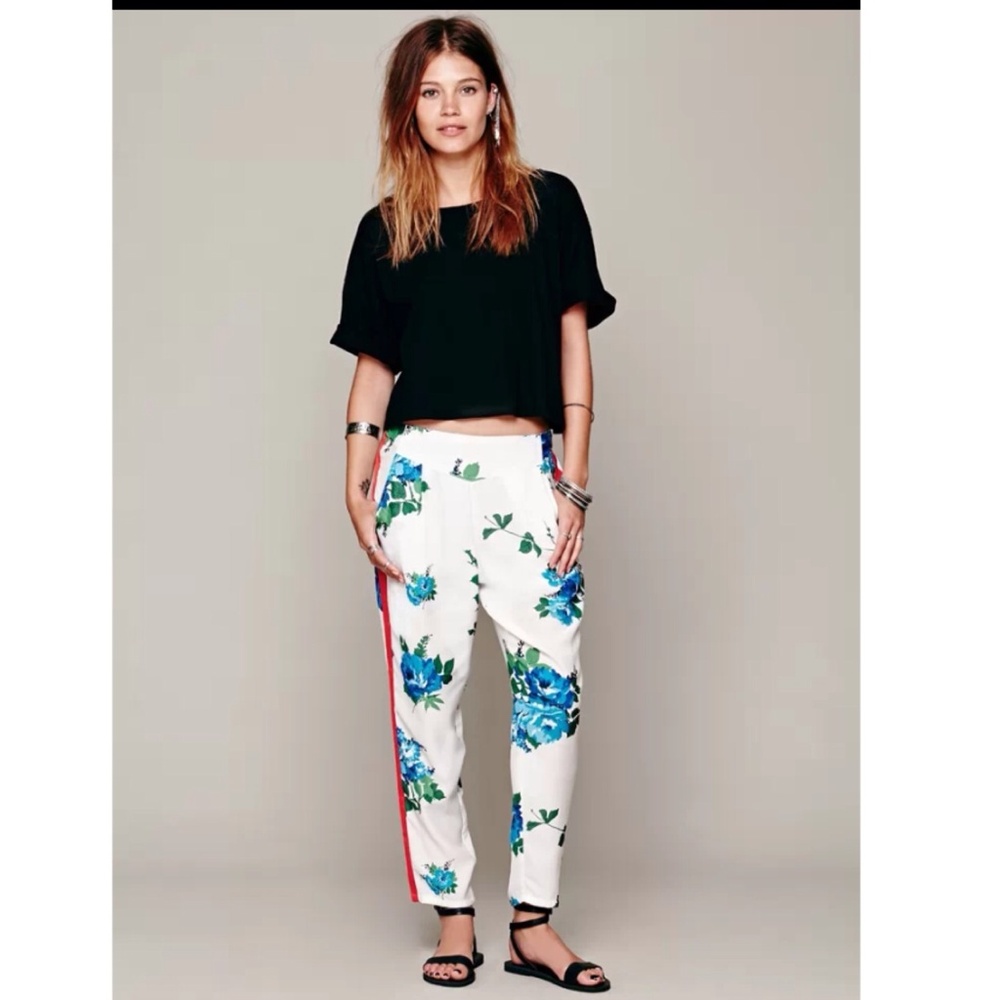 FP Floral Floria Pleat Trousers pants